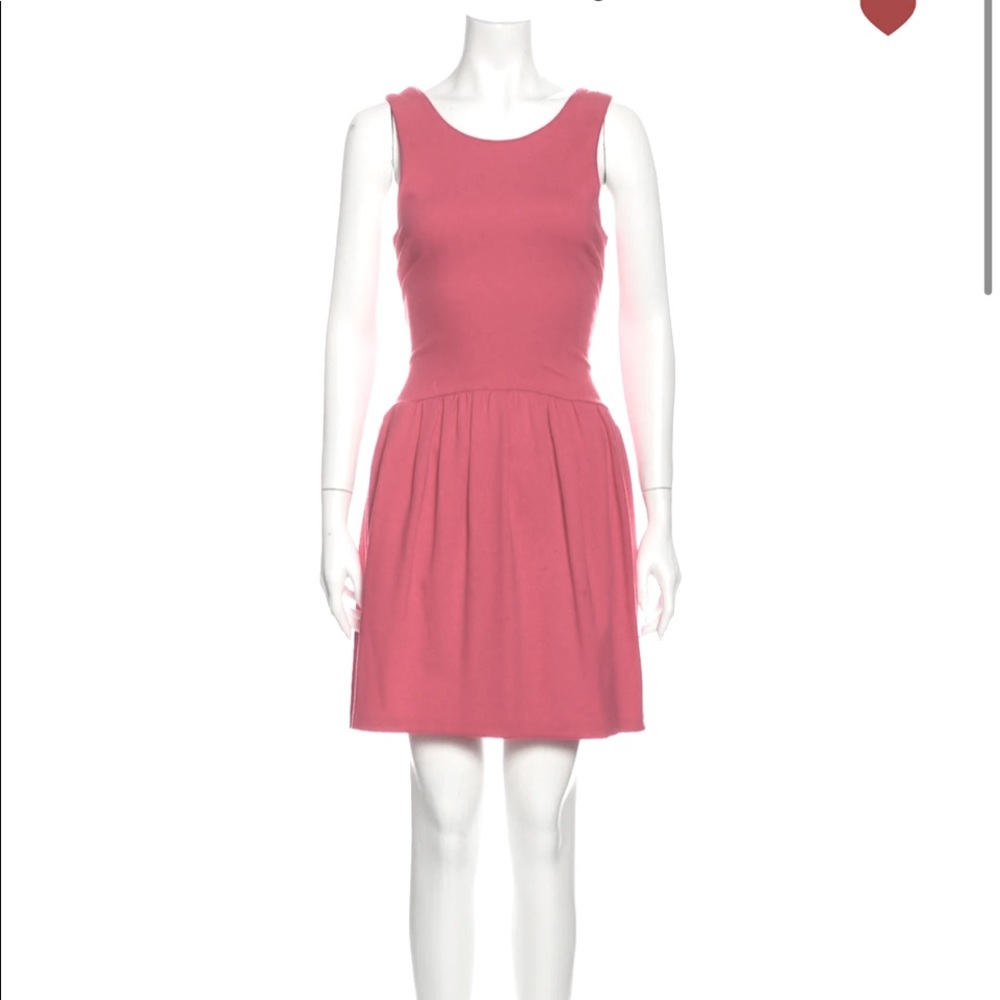 Red Valentino Scoop Neck Mini Dress